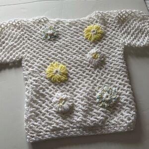 New large handmade crochet top
